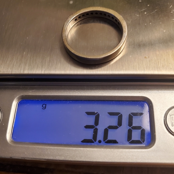 14k wg diamond wedding band - Picture 7 of 7